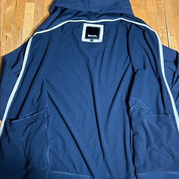 Bench Dark Blue Zip Up Hooded Jacket - Picture 6 of 10